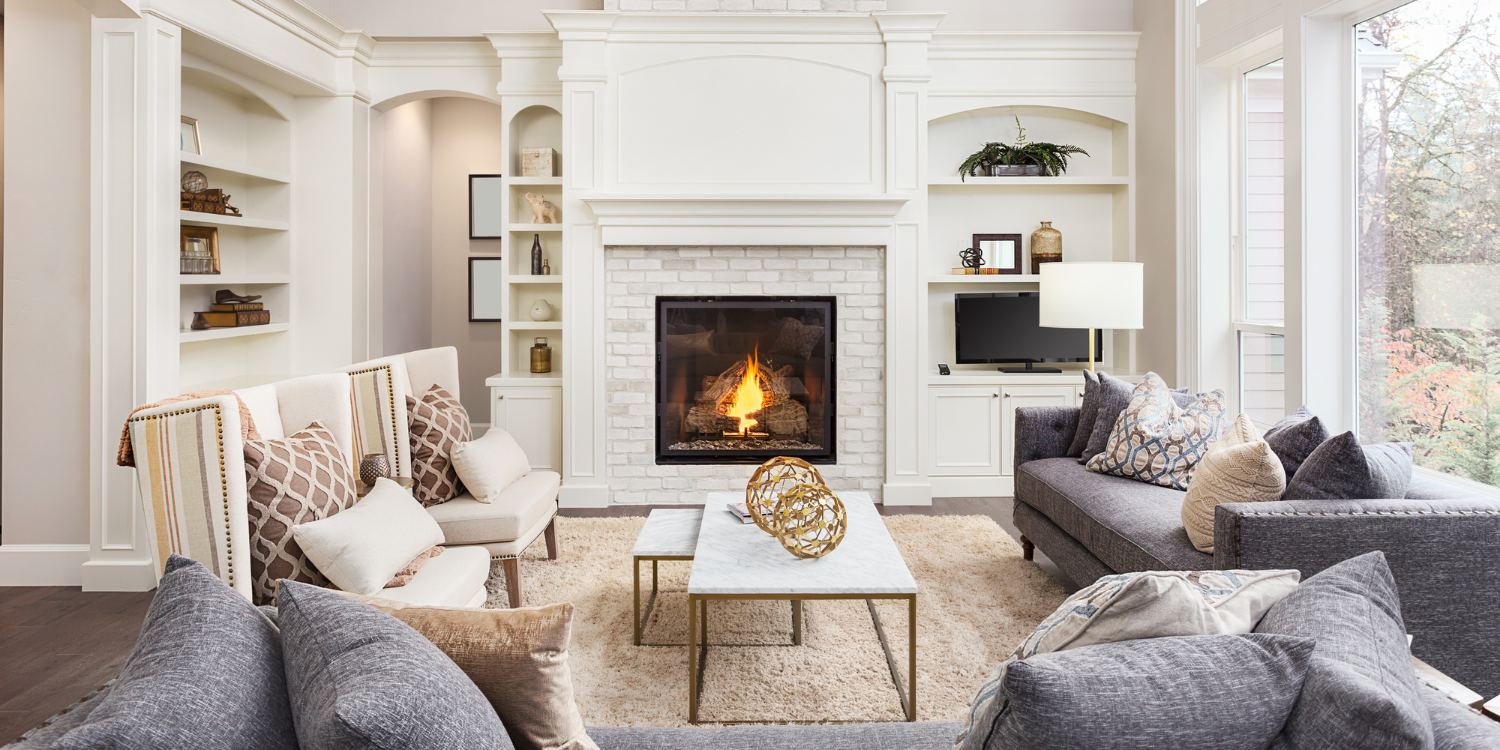 Gas fireplace in luxury home - What Type Of Fireplace is the Most Efficient?