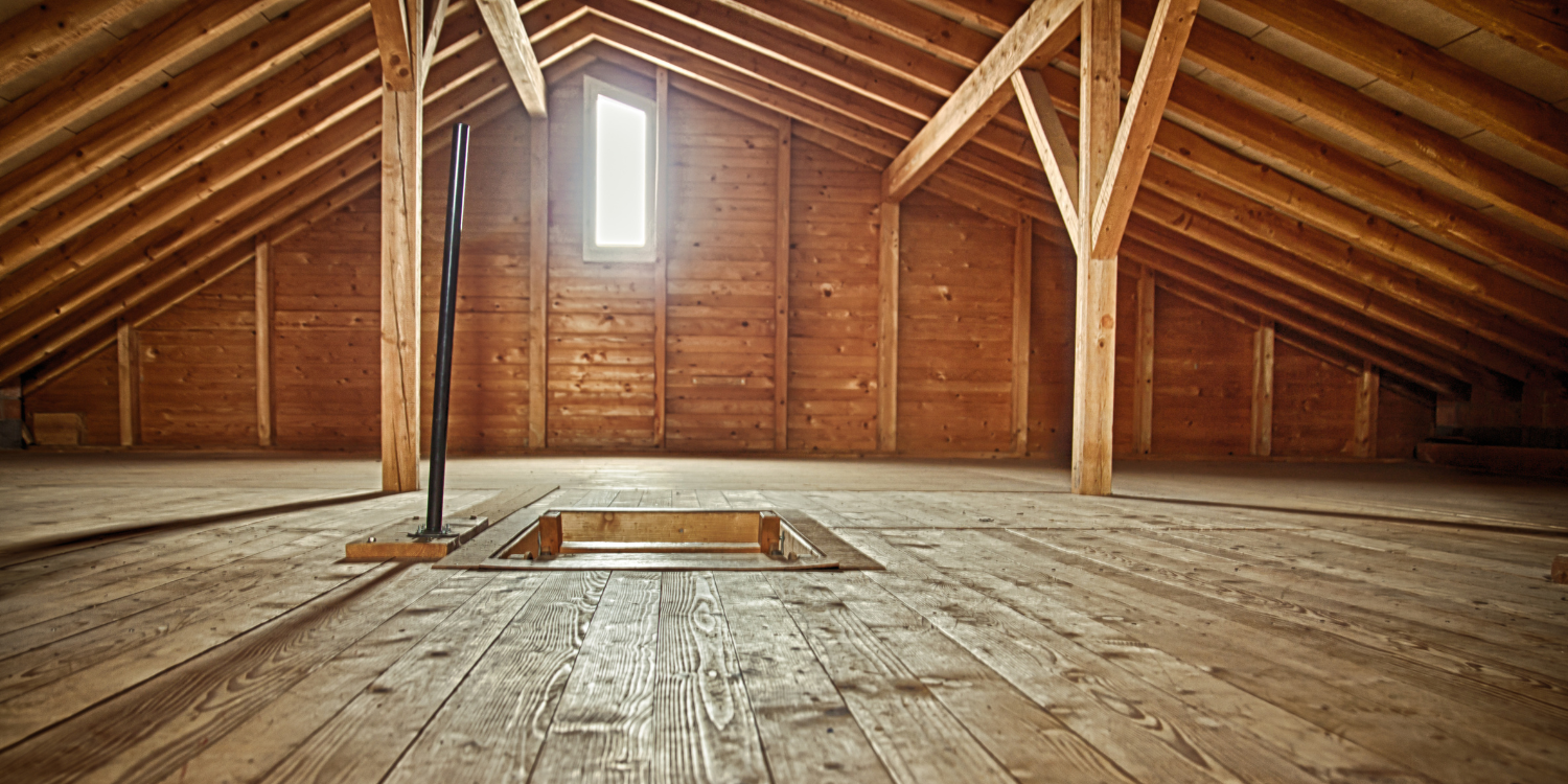 Empty attic in home - How to Insulate Your Attic this Winter